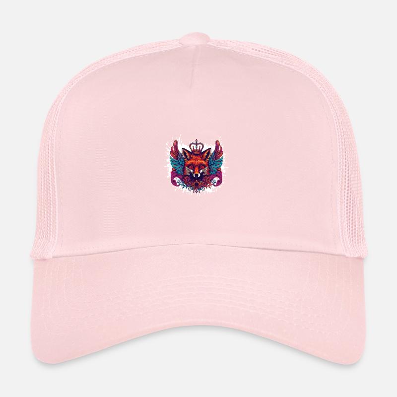 Fuchs Wappen Porträt Bunt Trucker Cap