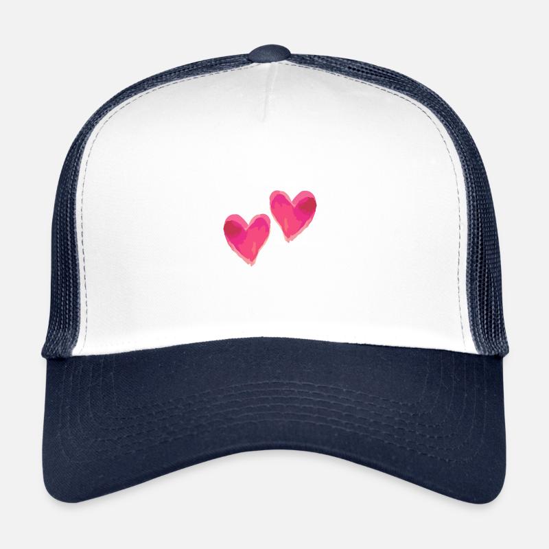 Coeurs Amour Dans L’amour Saint Valentin Casquette trucker 
