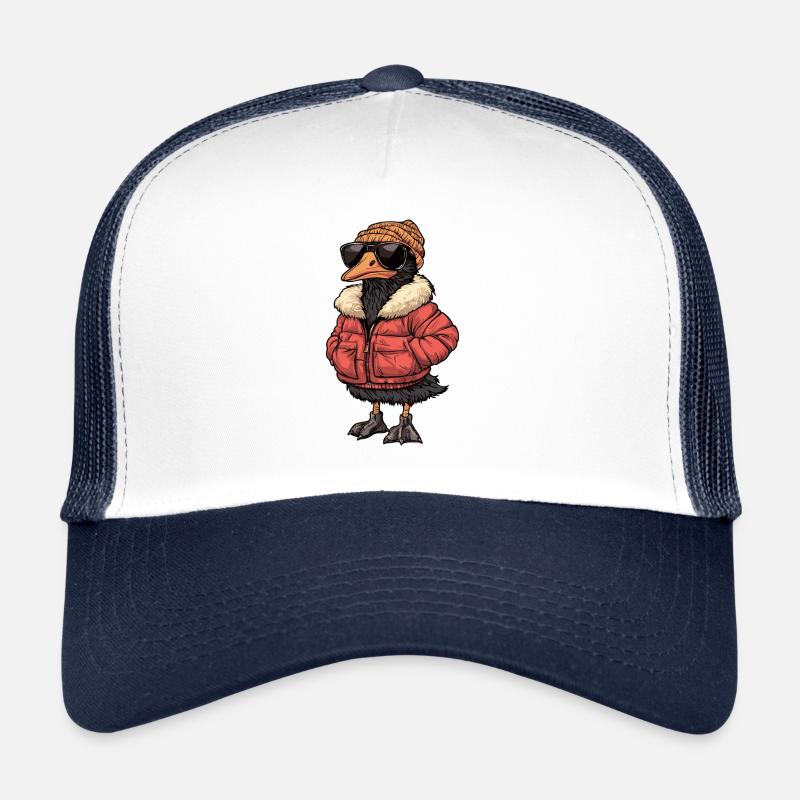 Strauß Winter - Trucker Cap - Weiß/Navy
