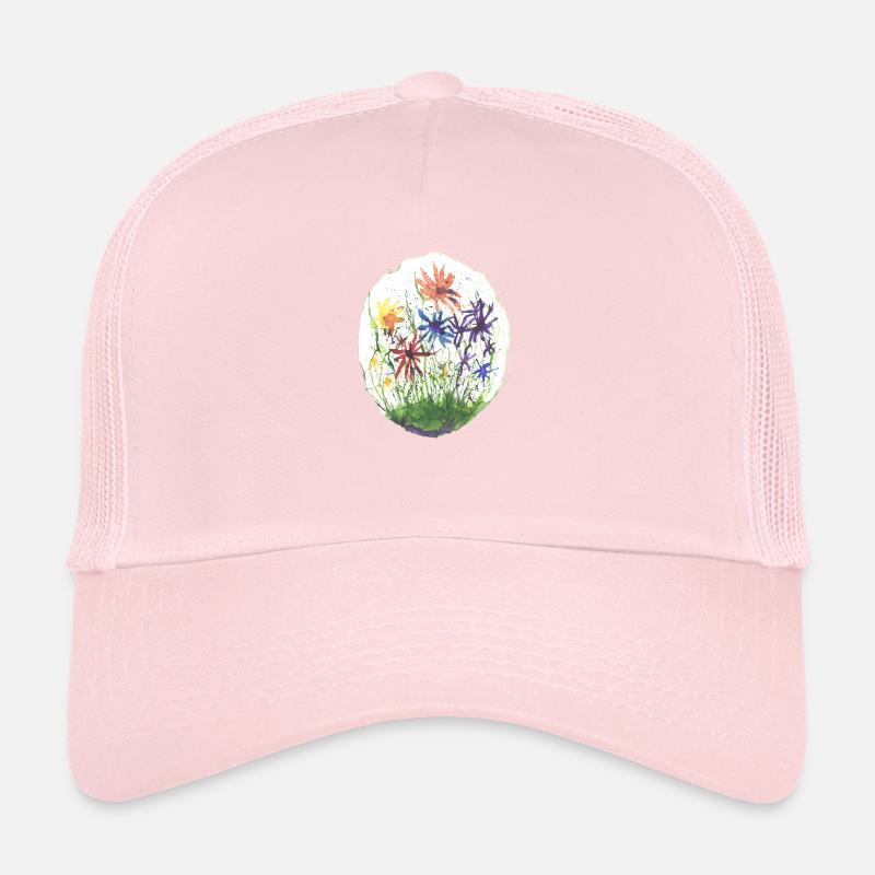 Flowers akvarell Trucker Cap