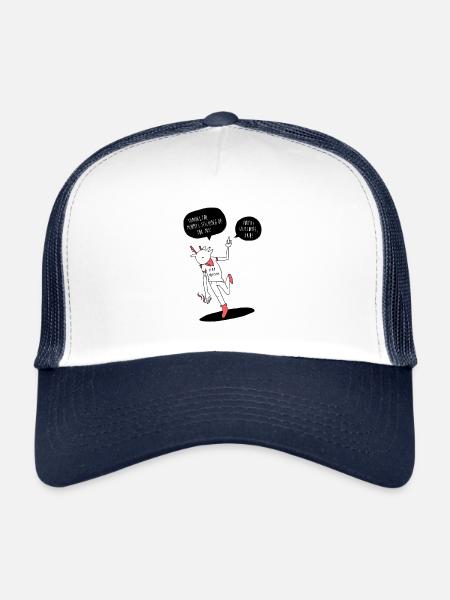 Comic - friends - sarcasm - Trucker Cap - white/navy - Front