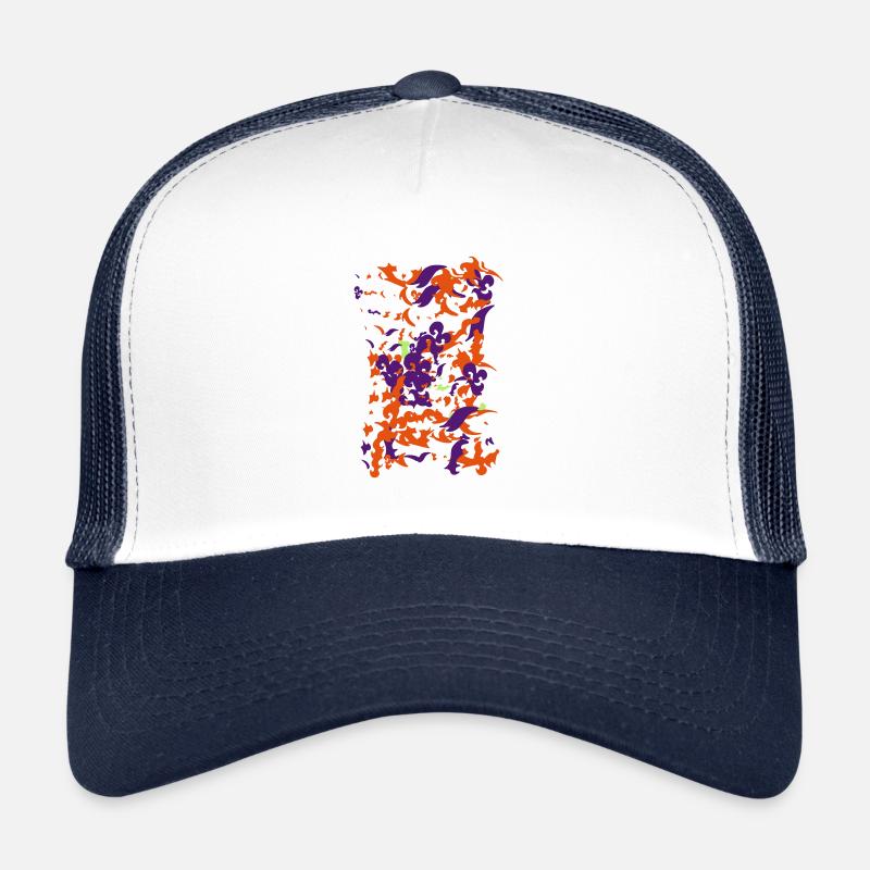 abstract work - Trucker Cap - white/navy