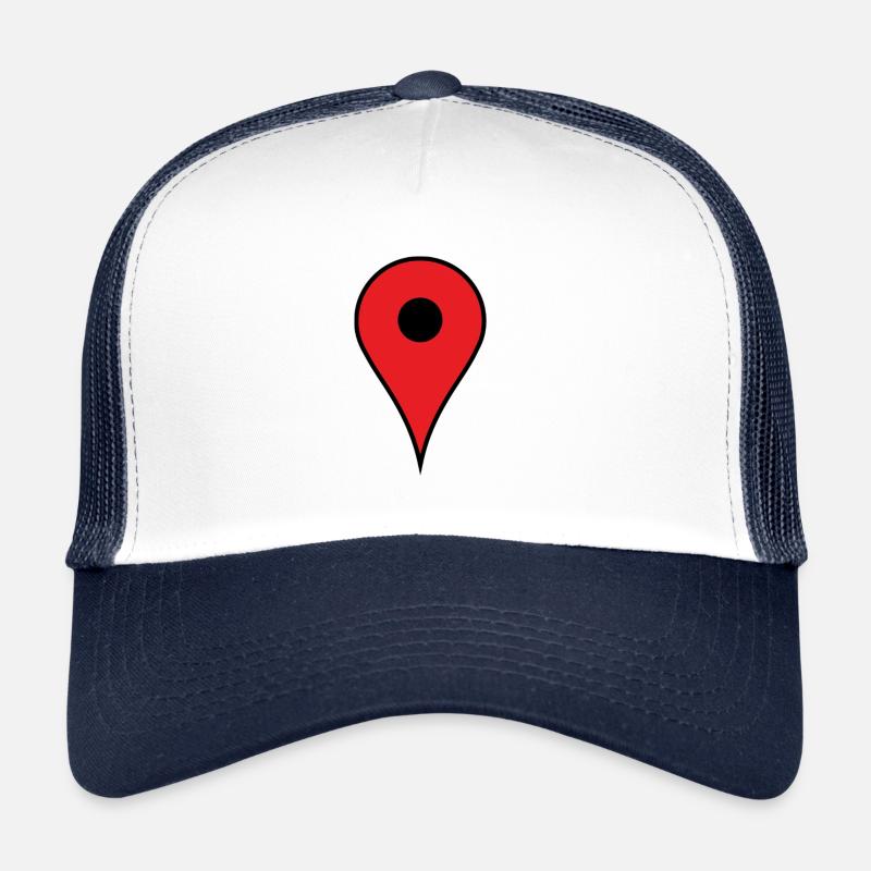 Lustiges Standort Maps Trucker Cap