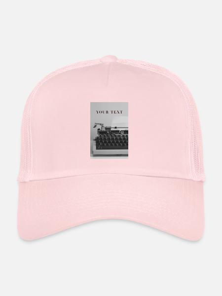 YOUR TEXT - Trucker Cap - pale pink - Front