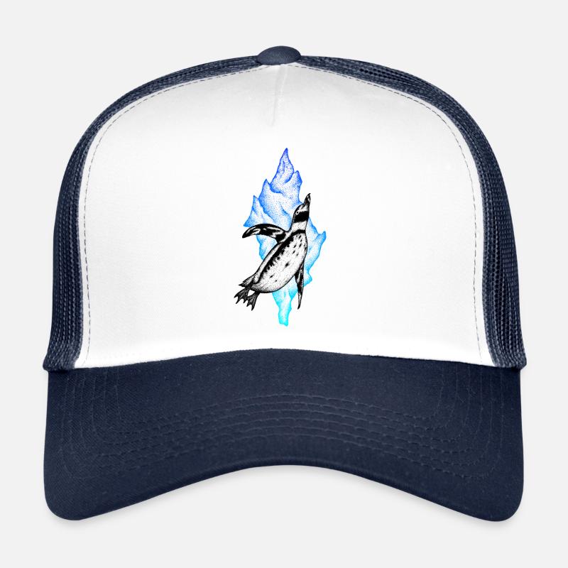 Pinguin Blau Eisberg Antarktis SVENPAINT Trucker Cap