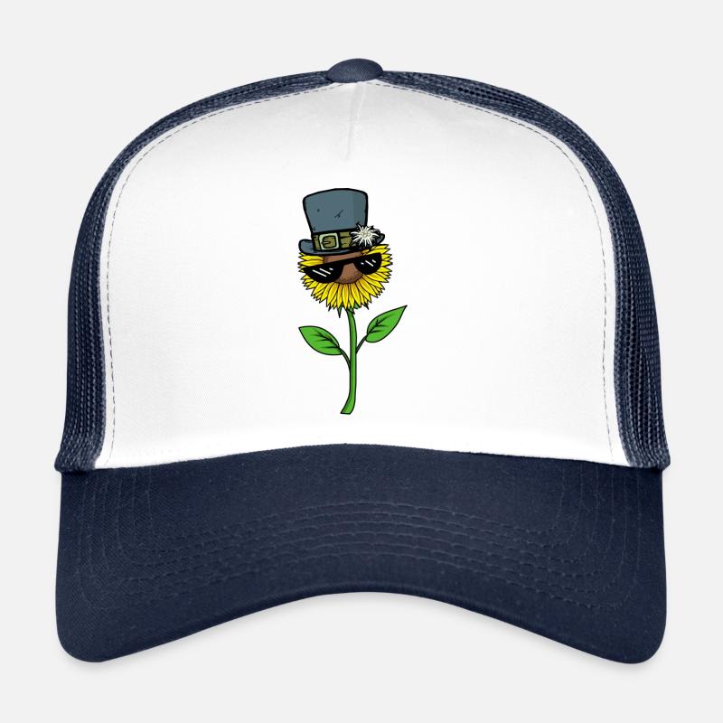 Sonnenblume Sonnenbrille lustige Bilder witzig Trucker Cap