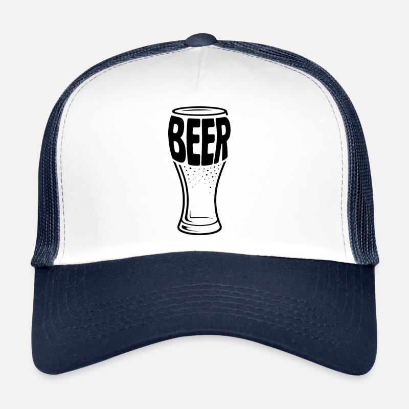 Bier - Lustiges Bier Logo T-Shirt Trucker Cap