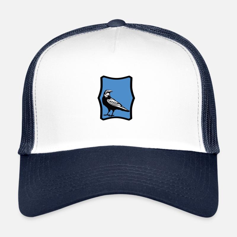 Der Rabe - Trucker Cap - Weiß/Navy