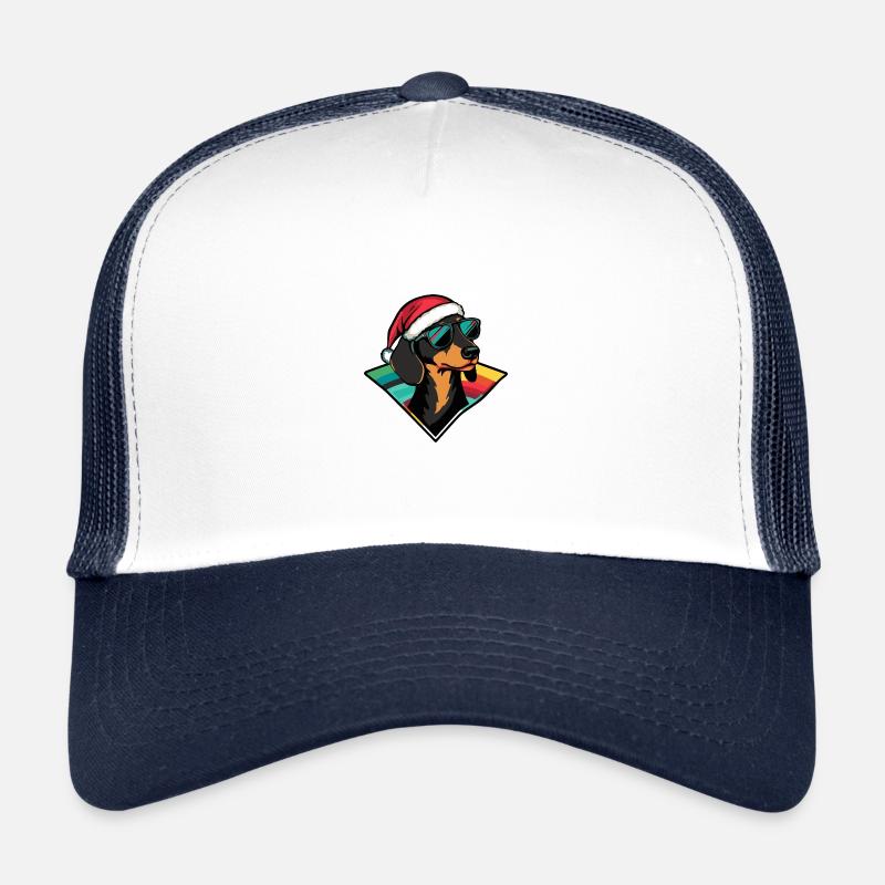 Dachshund Hund Weihnachten Cool Dackel Trucker Cap