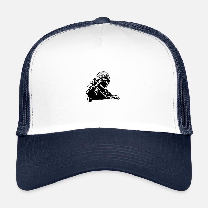 Un manifestant de la lance-pierre Casquette trucker 