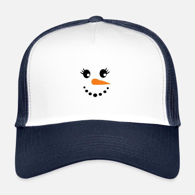 Schneemann - Trucker Cap - Weiß/Navy