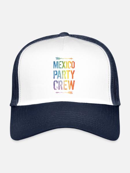 Dire que l’équipe du parti mexicain - Casquette trucker  - blanc/marine - Devant