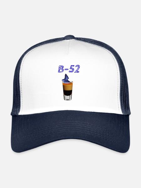 B52 - Trucker Cap - white/navy - Front