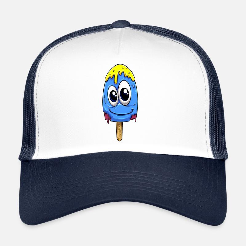 icecream blue - Trucker Cap - white/navy