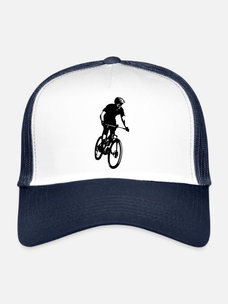 VTT, VTT - Casquette trucker  - blanc/marine - Devant