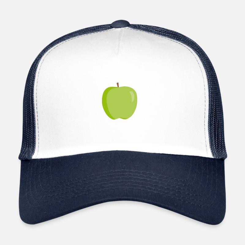 Apfel grün Obst gesund Geschenk Idee Trucker Cap