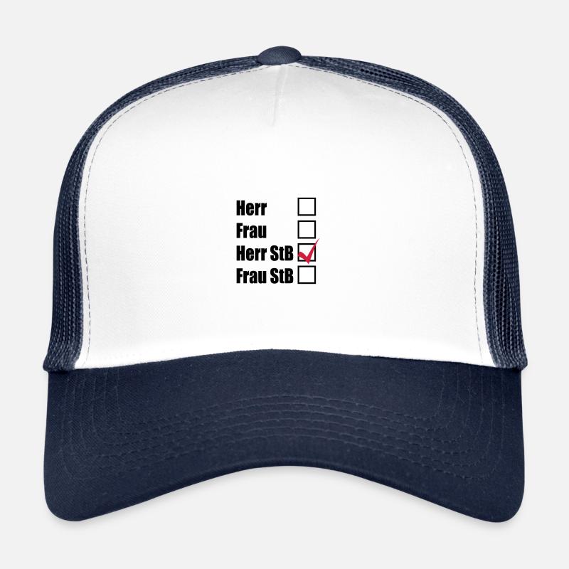 Steuerberater - Trucker Cap - Weiß/Navy