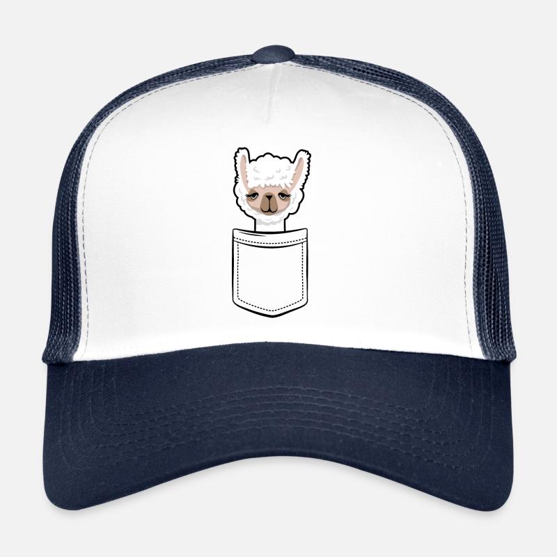 My Llama in the Pocket - Chest Pocket Trucker Cap