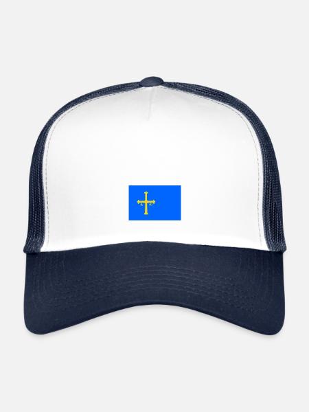 Asturies - Casquette trucker  - blanc/marine - Devant