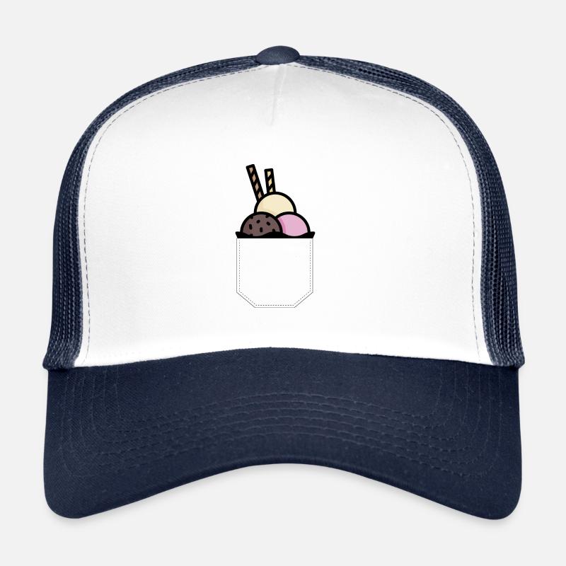 Breast pocket ice cream cup gift idea Trucker Cap