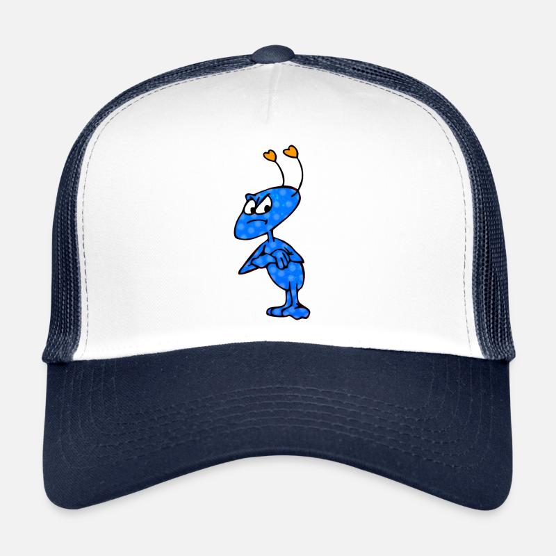 Mag-Mich-Männchen - Trucker Cap - Weiß/Navy