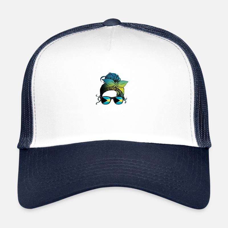 Bahamas - Casquette trucker - blanc/marine