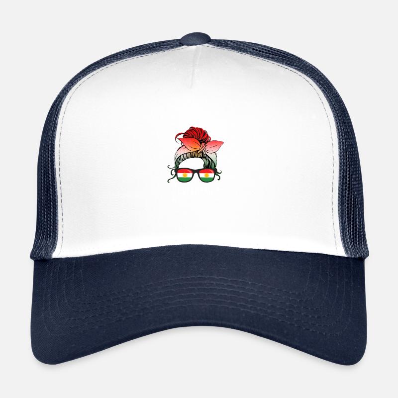 Kurdistan - Trucker Cap - Weiß/Navy