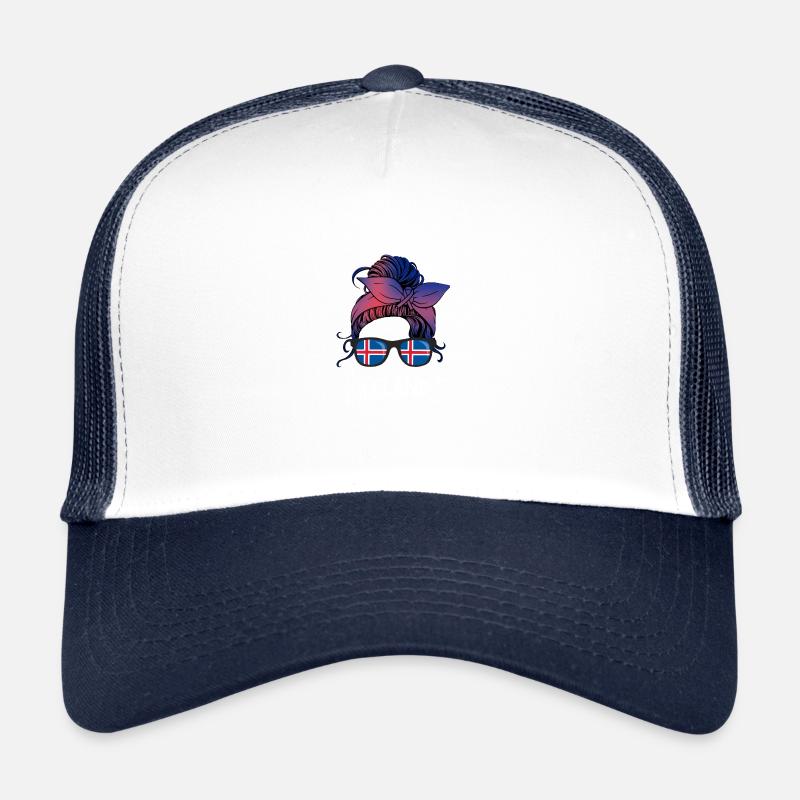 Island - Trucker Cap - Weiß/Navy