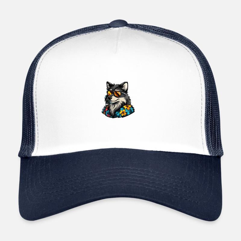 Loup Bande Dessinée Cool Été Casquette trucker 