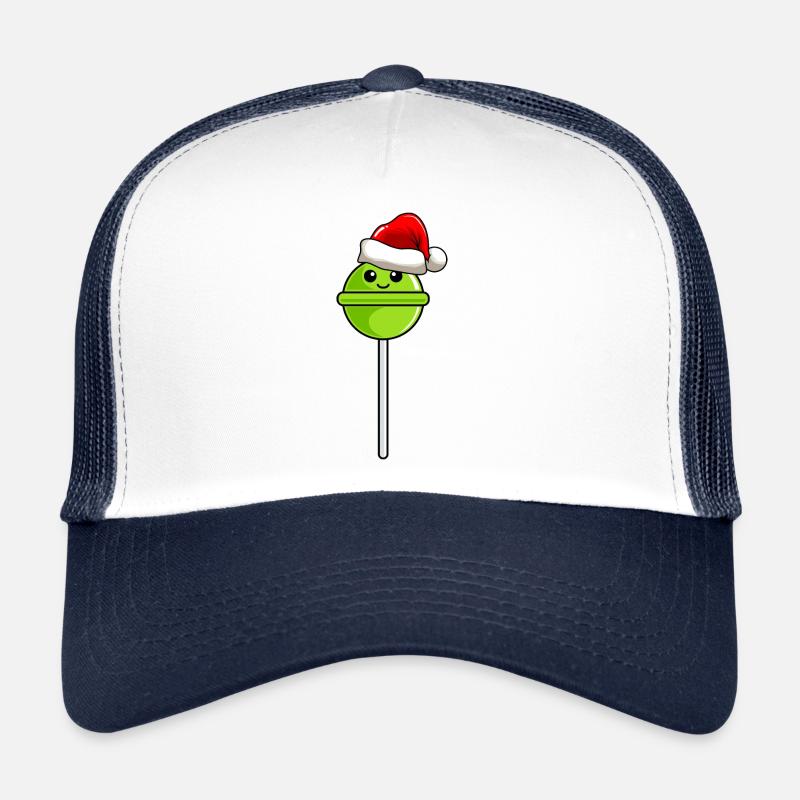 Lollipop Christmas Comic Noël - Casquette trucker  - blanc/marine