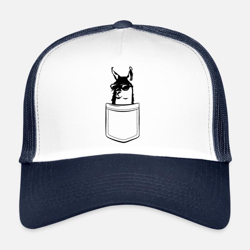 My Llama in the Pocket - Chest Pocket Trucker Cap
