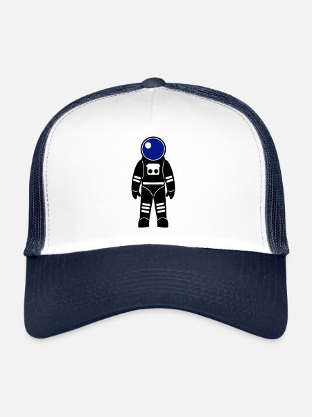 Astronaut - Trucker Cap - Weiß/Navy - Vorne