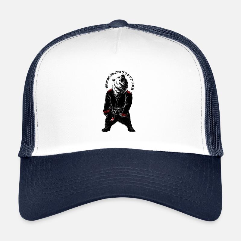 Brazilian jiu-jitsu grappling bear Trucker Cap