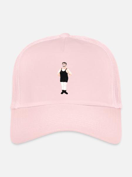 Zirkus Gewichtheber Bodybuilder - Trucker Cap - Hellrosa - Vorne