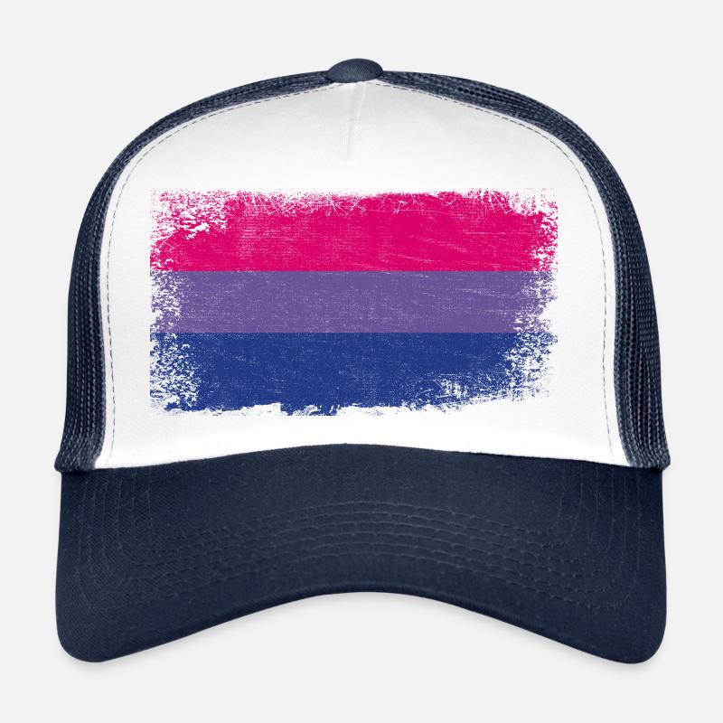 Drapeau bisexuel LGBT Casquette trucker 