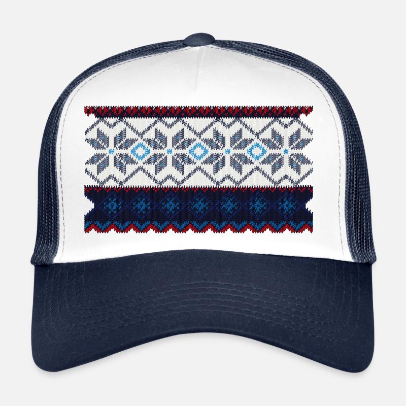 Norwegian sweater pattern Trucker Cap