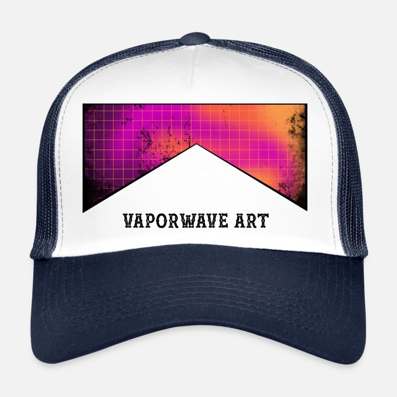 Vaporwave Art Trucker Cap