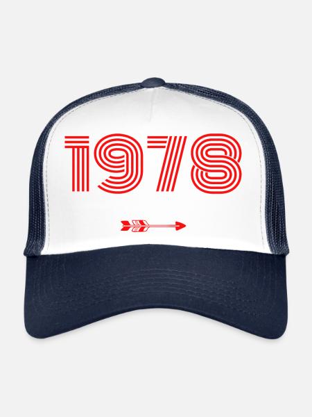 Born in 1978 - Trucker Cap - white/navy - Front