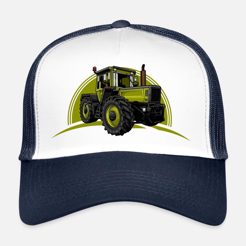 Traktor // Illustration - Trucker Cap - Weiß/Navy