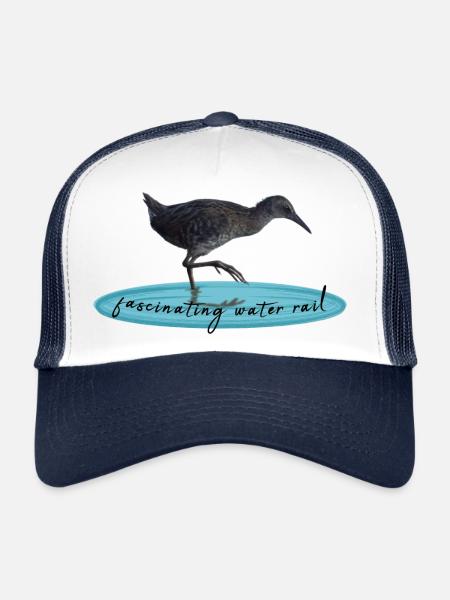 Râle d’eau - Casquette trucker  - blanc/marine - Devant