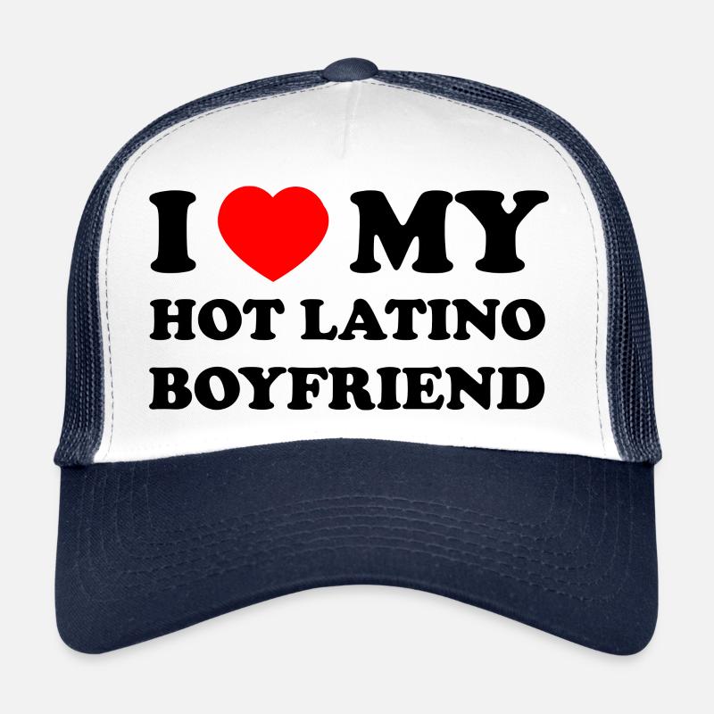 J’aime mon petit ami latino très chaud Casquette trucker 