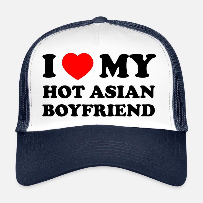 J’aime mon petit ami asiatique chaud Casquette trucker 