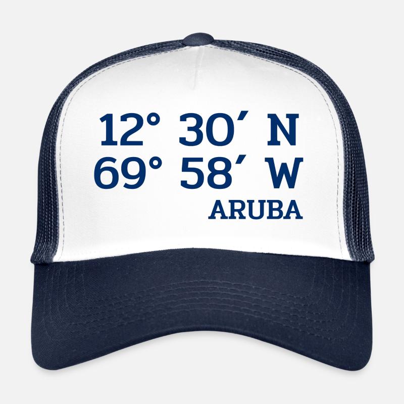 Coordonnateurs Aruba - Coordonnées - Caraïbes Casquette trucker 