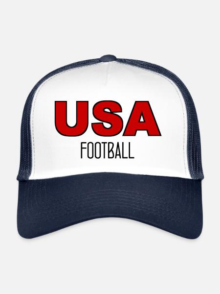 USA Football - American Footballl - Sports - Trucker Cap - white/navy - Front