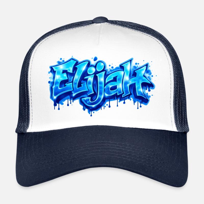 ELIJAH GRAFFITI NAME FOR PERFECT GIFT PRINTABLE  Casquette trucker 