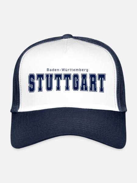Stuttgart - Trucker Cap - Weiß/Navy