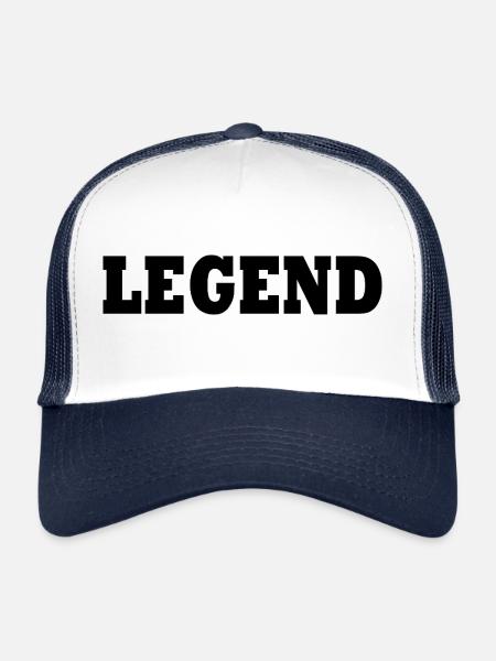 Legend - Trucker Cap - white/navy - Front