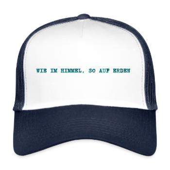 Das Vaterunser - Trucker Cap - Weiß/Navy - Vorne