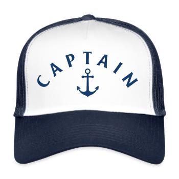 Kapitän - Trucker Cap - Weiß/Navy - Vorne