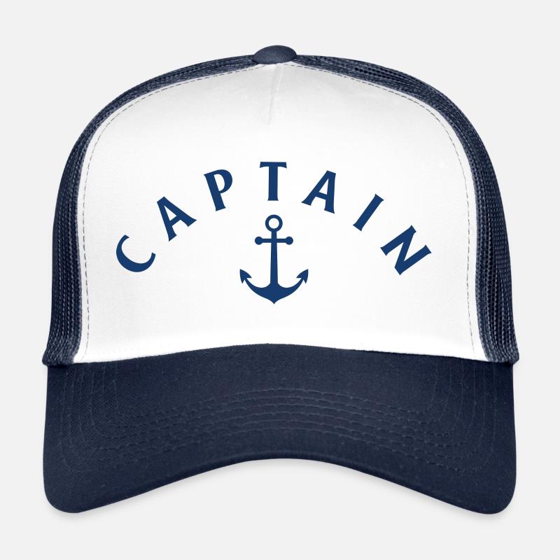 Kapitän - Trucker Cap - Weiß/Navy